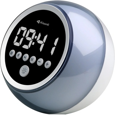 Kisonli Тонколона Kisonli Q6C, Bluetooth, SD, FM, RGB, Бял - 22283 (22283)