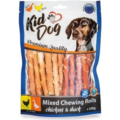Kiddog mix žvýkacích tyčinek kuře a kachna 250 g