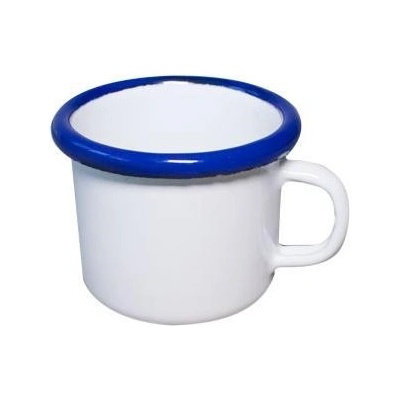 Horecano Емайлирана сосиера синьо/бяла 90мл ретро (1/05 105+105) (0160231)