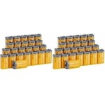 Amazon Basics 24 x 9V 9V/6LR61 5 Year Shelf Life Alkaline Batteries for Smoke/CO Alarms, Electronics and Audio (Pack of 2) - 9v-24