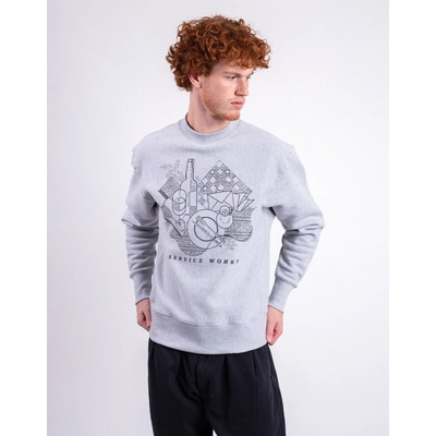 Service Works Frequent Flyer Crewneck heather grey