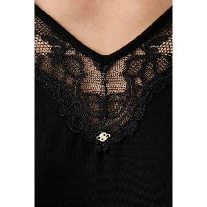 BOSS горнище на пижама с дълги ръкави дамско от модал Blossom_LS-Top (50571011)