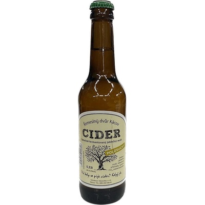 Kácov CIDER Řemeslný dvůr polosuchý 4,5% 0,33 l (sklo)