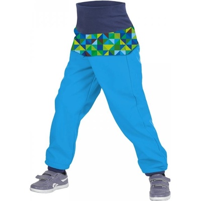 Unuo dětské softshellové kalhoty BATOLE TRIANGL tyrkysové