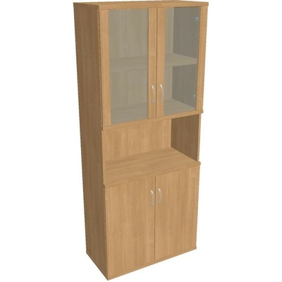 Office Pro Hobis skriňa policová dverová - S 5 80 07, dub