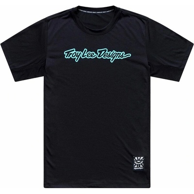 Troy Lee Designs SKYLINE RIDE TEE SIGNATURE BLACK REAL TEAL