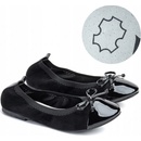 Wojtyłko 5BA22013 dívčí balerínky polobotky černé