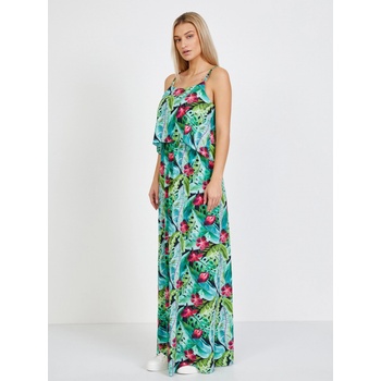 Numoco Зелена шарена макси рокля Numoco numoco | Zelen | ЖЕНИ | S