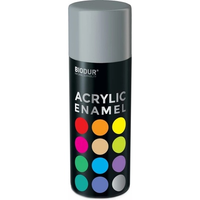 Biodur akrylový email v spreji 400 ml tmavo sivý