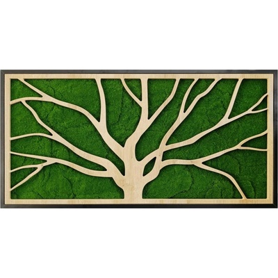 Green Deco Machový obraz Strom, 50 × 100 cm, OB-23100