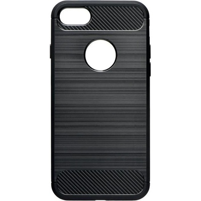 Forcell Противоударен Силиконов Калъф за Huawei Y6 2018, Forcell Carbon Case, Черен (5901737910226)
