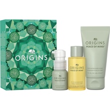 Origins Holiday Origins Peace of Mind® Exfoliating Body Scrub zjemňujúci telový peeling 30 ml + Origins Peace of Mind® Oil To Milk Bath Soak olej do kúpeľa 30 ml + Origins Peace of Mind® On-the-spot R