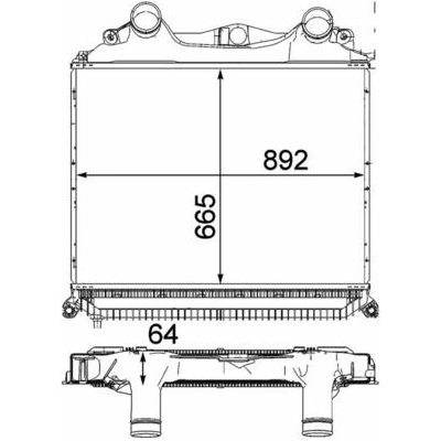 Chladič turba MAHLE CI 121 000P (CI121000P)