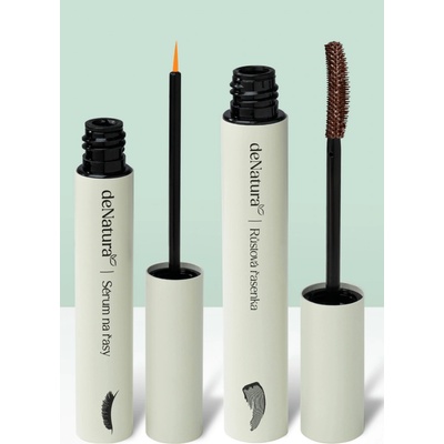 deNatura Sérum na řasy 3 ml + Objemová řasenka hnědá 6 ml – Zboží Dáma