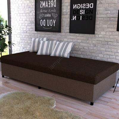 Pphu mirt - kima Тапицирана лежанка с място за съхранение CORY 80x200, кафява (KI0014)