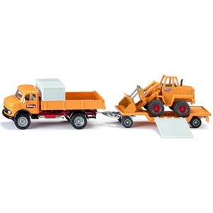 SIKU Метална играчка Siku - Камион с ремарке и фадрома Mercedes-Benz 710 (4117) - baby