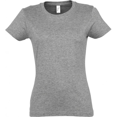 SOĽS Imperial Dámske triko s krátkym rukávom SL11502 Grey melange