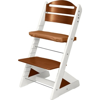 Jitro rostoucí židle Plus DVOUBAREVNÁ Ořech + hnědý podsedák