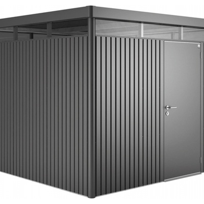 Biohort HIGHLINE HS, stříbrná metalíza s jednokřídlými dveřmi