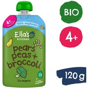 Ella's Kitchen BIO Круша, грах и броколи (120 g) (EK014)