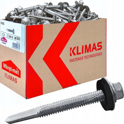 KLIMAS Skrutka pre kotvenie plechu k oceľovému podkladu do 12mm WSS-55050
