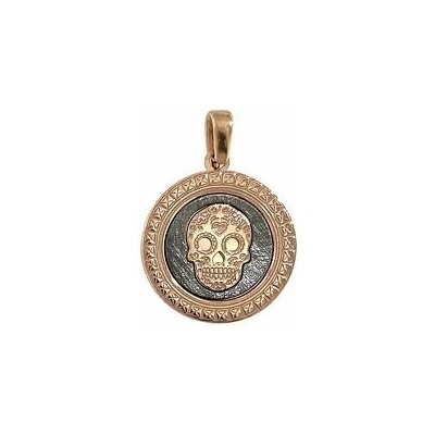 Infinitysilver Strieborný prívesok mexická lebka ROSEGOLD SP183500