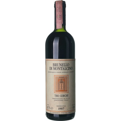 Tre Cerchi Brunello di Montalcino suché červené 1987 0,75 l (holá láhev)