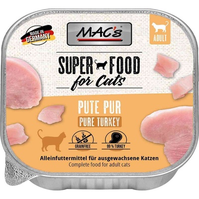 MAC's Mac’s Cat Pure Turkey - Премиум пастет за котки, без зърно, с чисто пуешко месо