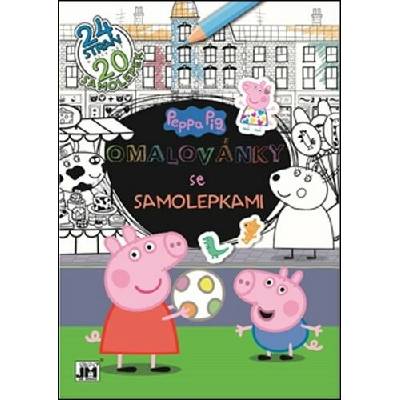 JIRI MODELS Omaľovánky so samolepkami Prasiatko Peppa