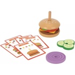 Tooky Toy Tooky Toy: Комплект за игра за създаване на хамбургер, дърво (TH844)