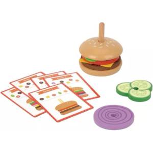 Tooky Toy Tooky Toy: Комплект за игра за създаване на хамбургер, дърво (TH844)