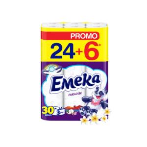 Emeka тоалетна хартия Paradise 24+6бр (е-09-3)
