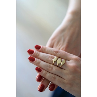 Lillian Vassago Celozlatý unisex prsten LLV06 GR208