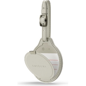 Satechi Vegan-Leather FindAll Luggage Tag - Sand (ST-LFALTW) - desktop