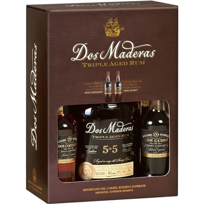 Dos Maderas P.X. 5y + 5y Sherry 40% 0,7 l (dárkové balení 2x MINI Sherry)