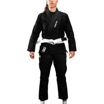 Ground Force BJJ ги за жени от Ground Force - Basic Gi V2 - черно (GF-basicgi-V2-black-F1)