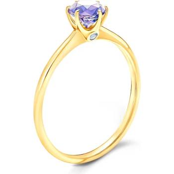 Image 1 of SAVICKI Годежен пръстен The Journey: злато, танзанит