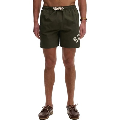 Superdry Бански гащета Superdry Printed Logo 16 swimming shorts - Green (Surplus Goods Olive Green)