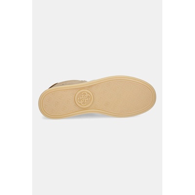 Guess Велурени маратонки Guess JHELL (FLPJHE.SUE12.BEIGE)