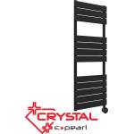 Crystal Електрическа лира за баня crystal e-pearl black matt, 500w (392171)