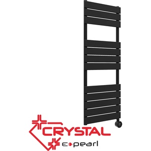 Crystal Електрическа лира за баня crystal e-pearl black matt, 500w (392171)