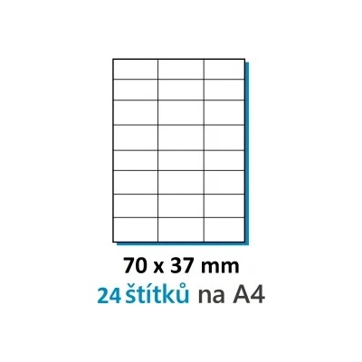 Etikety univerzálne 297x420mm Agipa A3 100 hárkov
