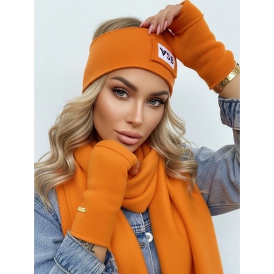 VSB Teplákový set šál čelenka rukavice orange