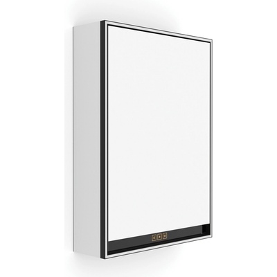 Nimco Zrcadlová skříňka s LED osvětlením po obvodu 50 cm pravá - GAC 10001P-VX-90, černá