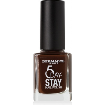 Dermacol lak na nechty 5 Day Stay 57 Chocolate 11 ml