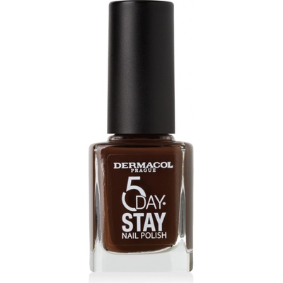 Dermacol lak na nechty 5 Day Stay 57 Chocolate 11 ml