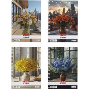 Herlitz Бележник Flower със спирала, формат А4, различни дизайни (400212874)