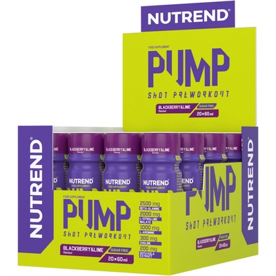 Nutrend Pump Shot Preworkout 60 ml