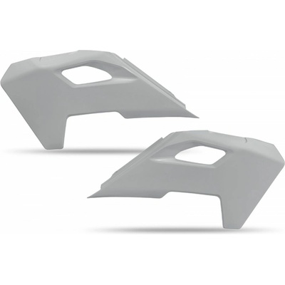 UFO kryty chladiče HUSQVARNA TC 125 / 250 23-24, TE 150 / 250 / 300 24, FC / TX / FX / FE 300 / 350 / 450 / 501 24, barva šedá