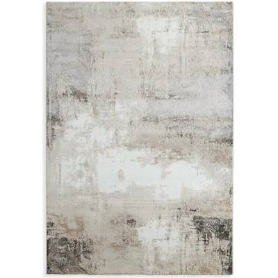 Takoy Koberec 160x230 cm světle šedý, bílý zdobený abstraktním vzorem ASIA 4-HF-490184 | 160 x 230 cm